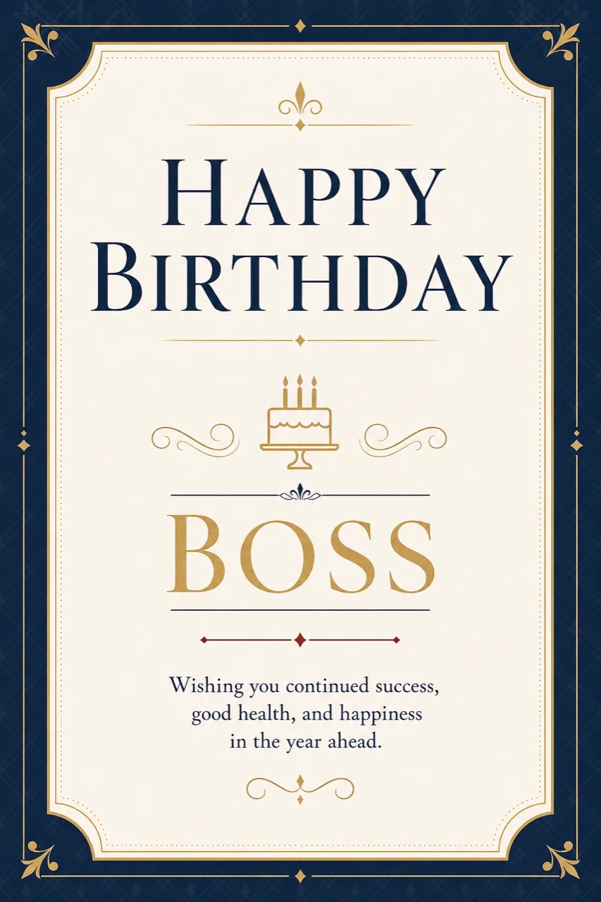 Tailored Birthday Cards for Every Type of Boss preview